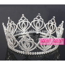 Princesa diamante de alta qualidade personalizado aniversário strass tiara